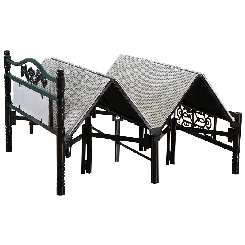 European design hot sale steel bed frame metal double bed