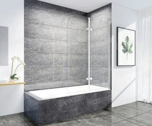 European style high quality folding bath shower screen