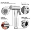 EVSON Shattaf Complete Hot and Cold Handheld Bidet Toilet Diaper Sprayer Set with 4-Way Brass Mixer valve for personal hygiene