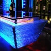 Excellent quality night club cafe glass top led light bar table