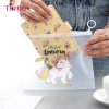 Exported to Japan high quality custom Printing Unicorn style clear PP material zipper document folder&amp;bag
