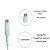 Extension SR USB type C cable to C94 orginal MFi certified charging &amp; data cable in white PVC jacket  for iphone systems