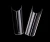 Import Extra Long Curved C Shape Artificial Fingernail Tips TD202005290 Wholesale 550PCS/BAG Clear/Natural Half-cover False Nail Tips from China