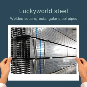 Facotory direct sales q235 20x20mm greenhouse galvanized welded rectangluar steel pipes