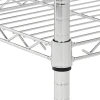 Factory 4 shelf storage chrome wire shelf metal shelving rack