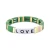 Import Factory Cheaper DIY Mixture Colorful Letter Women Beaded Charm Bracelet Jewelry from China