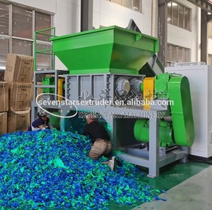 Factory custom best price twin-shaft shredder for cutting  waste plastics