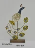 Factory direct metal standing peacock art Custom New Design Souvenir Crafts Collection Metal Arts and Crafts