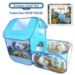 Factory Direct Sales Kids House Pool Children's Cartoon Play Tent pop up in Toy tents with balls Color box packaging