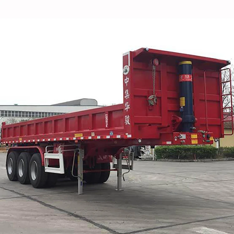 Factory direct supply after- discharging semi-trailer dump truck rear dumping semi trailer
