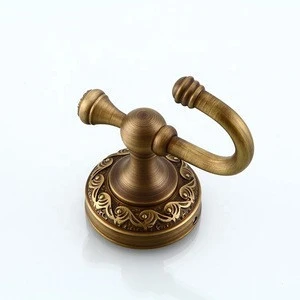 Factory directly High Quality Brass Gold Hotel Bathroom Accessories Wall Single Robe Hook & Coat Hook