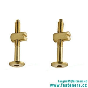 Factory Low Price Brass Special Flat Head Hex Socket Bolts and Slotted Cylinder furniture bolts