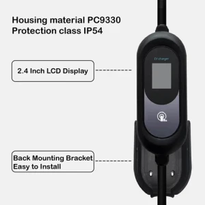 Factory OEM ODM 11KW 16A 380V Type 2 Cable Home Portable EV Charger Adjusted EV Charging Station For Electric Vehicle