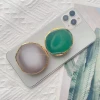 Factory  price 2020 newest product phone accessories Agate Stone Holder Phone Stand Holder with Socket