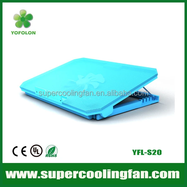 Factory price 5 class adjustable 2 USB Port 13&#x27;&#x27;~17&#x27;&#x27; laptop cooler pad high flow low noise computer cooling pad
