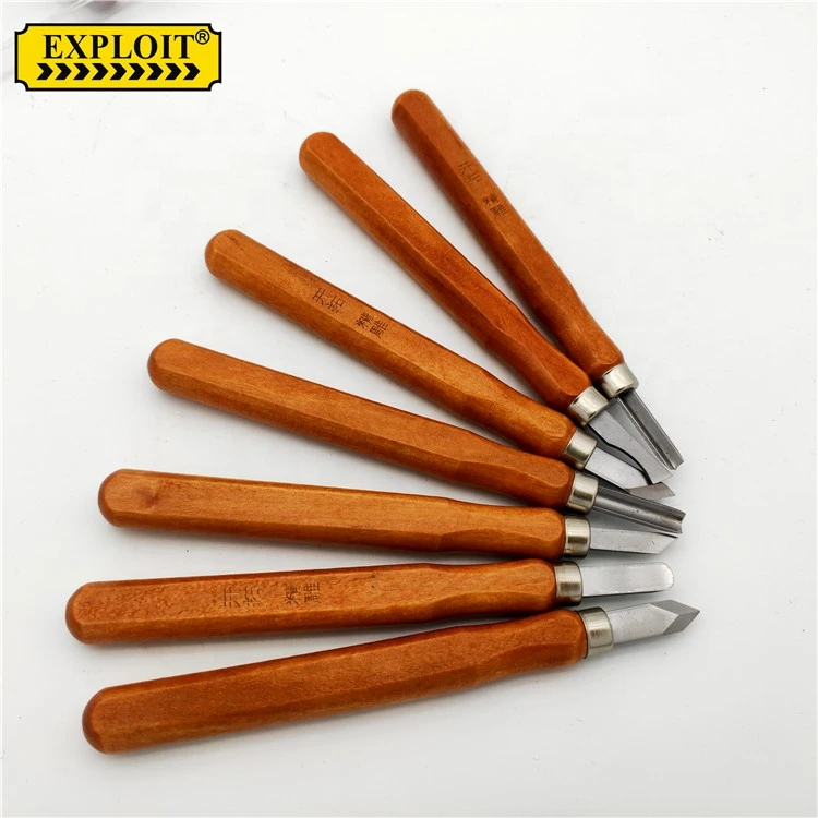 Factory price hand sculpture tools carving knife woodworking 12pcs wood chisel tool set