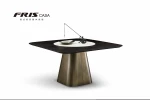 Factory Sales Direct Italian Luxury Design Round Marble Top Dining Table