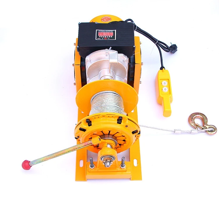 Factory sell single phase 220V 500kg electric wire rope hoist with clutch