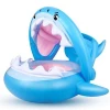 factory stock top quality summer animal pvc eco-friendly swimming pool float inflatable baby shark ride-on pool toys beach toys