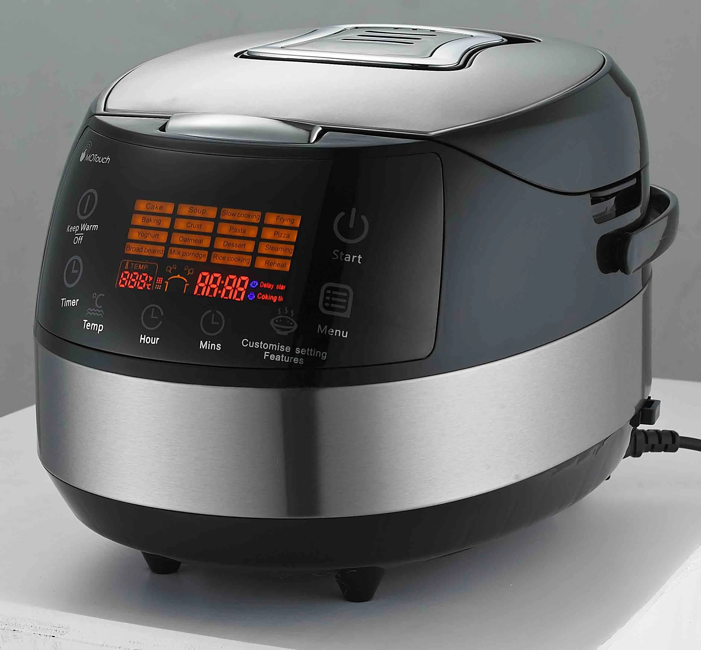 Factory Supply 5L Multifunctional LCD Display Electric Rice Cooker