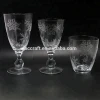 Factory supply exquisite sandblasting red wine glass drinking glass stemware