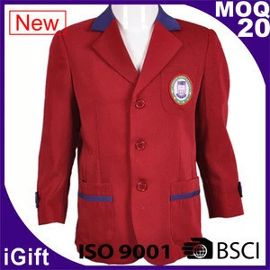 Factory Wholesale Good Quality School Uniform Blazer