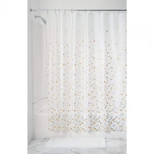 Factory Wholesale Walmart bathroom  Disposable Plastic Shower Curtain With Hooks