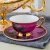 Import Fancy Bone China Golden Handle Teacup Ceramic Tea Cups Saucers Sets from China