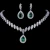 Import Fashion bridal jewelry Zircon droplet necklace earring set Necklace earring combination set suitable for weddings from China