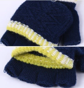 Fashion Children Knitted Elastic Finger Gloves Mittens Winter Unisex Baby Gloves Kids Cute Warm Outdoor Ski Gloves Hand Muff