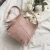 Import Fashion colors pu leather 2 pieces long straps messenger tassel bucket bag from China