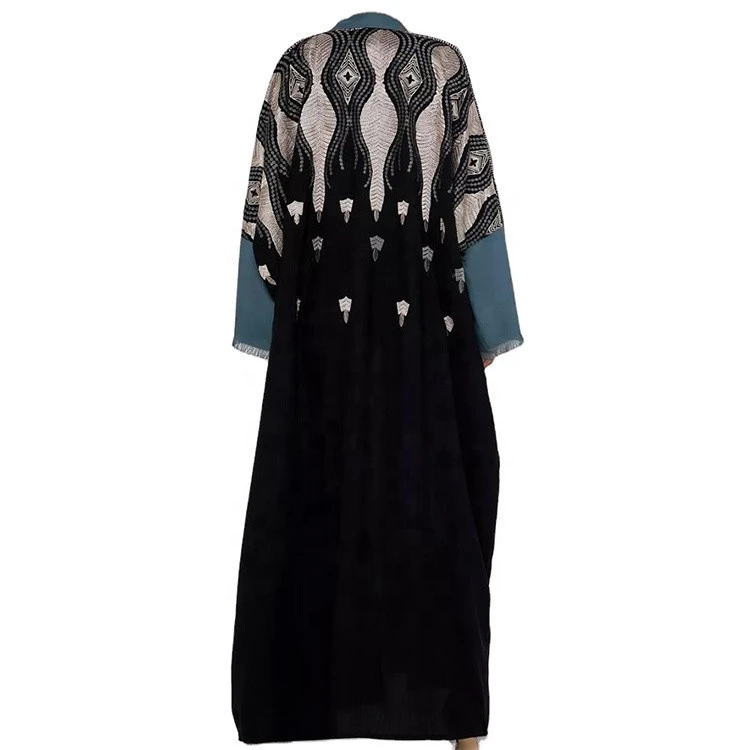 Fashion design comfortable embroidery summer muslim dress abaya islamic clothing