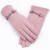 Import Fashion Pure color metal accessory gloves  winter women cycling gloves from China