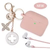 Fashion Wireless Earphone Accessories Sets with Keychain Silicone Protective Skin Cover for Apple Airpod Pro 3 Case Cover