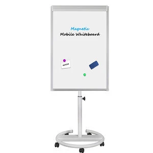 FC-888 Adjustable Mobile Flipchart Easel With Whiteboard Clamp