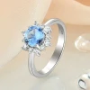 fine fashion Jewelry Gemstone Ring 925 Sterling Silver Luxury Women Engagement Wedding WOMENS Sapphire Gift Party