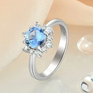 fine fashion Jewelry Gemstone Ring 925 Sterling Silver Luxury Women Engagement Wedding WOMENS Sapphire Gift Party