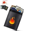Fireproof document bag pockets anti-irritation 15 x 11 double coated fire water resistant money bag fireproof bag silicone