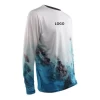 Fishing Custom Shirts Long Sleeve Man Fashion T Shirt Quick Drying Sun Protection Breathable Recycled Sublimation Fishing Jersey