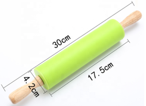 Buy Flattening Dough Roller Straight Rod Dumpling Pizza Cylinder Wooden ...