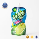 Flexible packaging custom printing standing spout doypack pouch drinks bag pack for fruit juice beverage