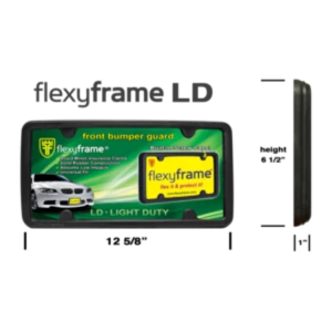 Flexyframe Light Duty License Plate Frame Bumper Guard
