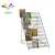 Import Flooring Counter foldable single steel wire metal book newspaper candy food fruit supermarket display racks with sign holder from China