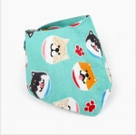 Flower design cotton handkerchief