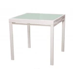 Folding extendable dining table extension with glass top  mechanism