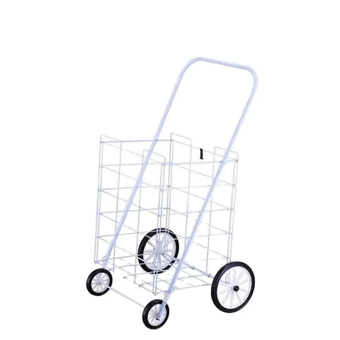 Folding Hand-Pulled Shopping Cart Utility Aluminum Shopping Trolleys Carts
