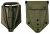Import Folding Spade with Bag, Olive Green Comparable Bundeswehr / US Army Military Shovel / Field Spade (Entrenching Tool) from China