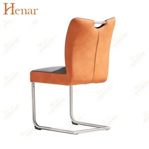 Foshan furniture manufacturer working chairs stainless steel legs restaurant dining chair