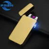 FR-611 double arc lighter with led button ,electric USB lighter free sample