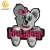 Import Free Sample Custom Logo Patch Pink Pig Animal Embroidery Patch With Iron On from China